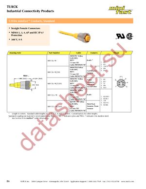 V15-W-5M-PUR datasheet  